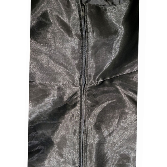 Vintage Up Beat Backless Halter Skater Black Chiffon Dress - Picture 6 of 6